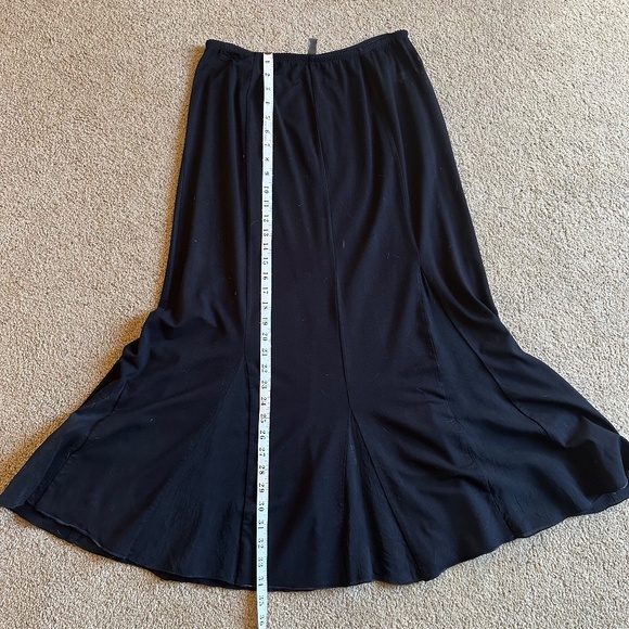 J.Jill Black Maxi Skirt with Sheer Inserts – Size S - Picture 4 of 5
